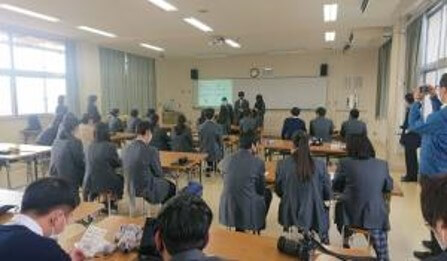 邑久高校の地域学「セトリー」授業風景